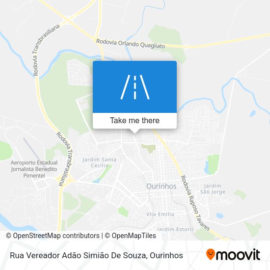 Rua Vereador Adão Simião De Souza map
