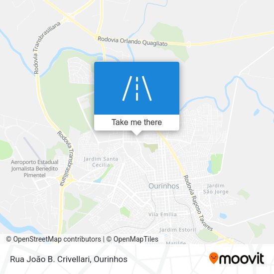 Rua João B. Crivellari map