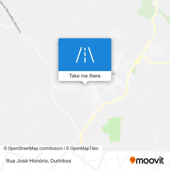 Rua José Honório map