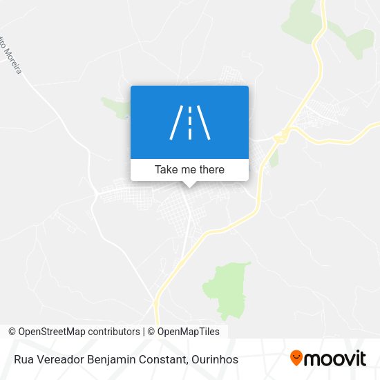 Rua Vereador Benjamin Constant map