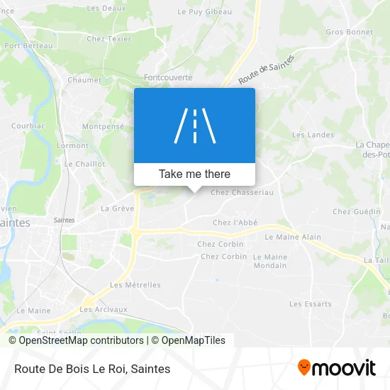 Route De Bois Le Roi map