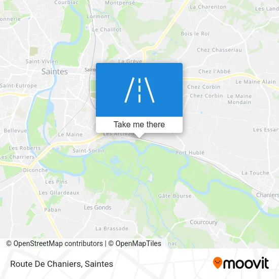 Route De Chaniers map