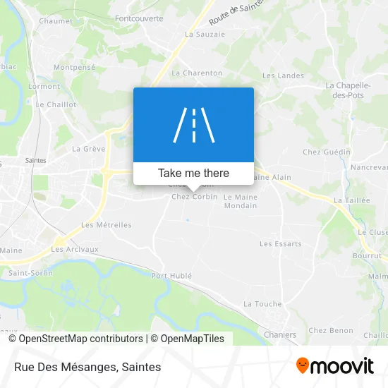 Rue Des Mésanges map