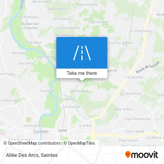 Allée Des Arcs map