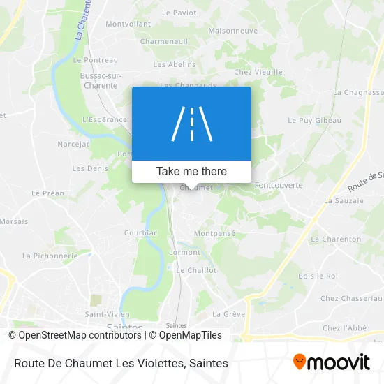 Route De Chaumet Les Violettes map