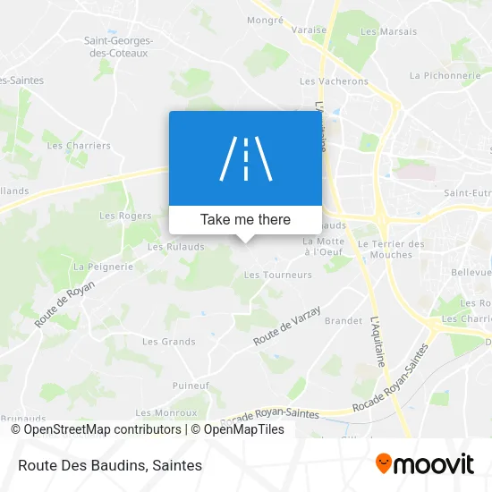 Route Des Baudins map