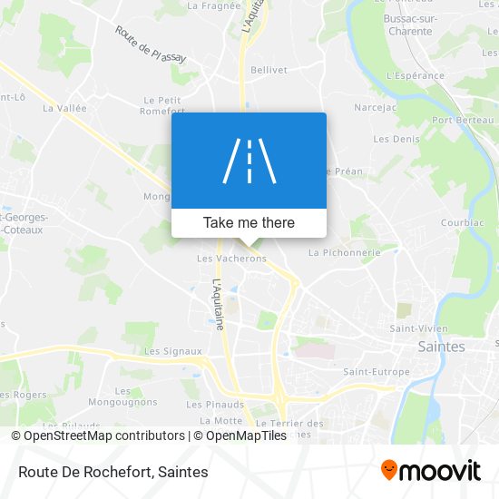 Route De Rochefort map