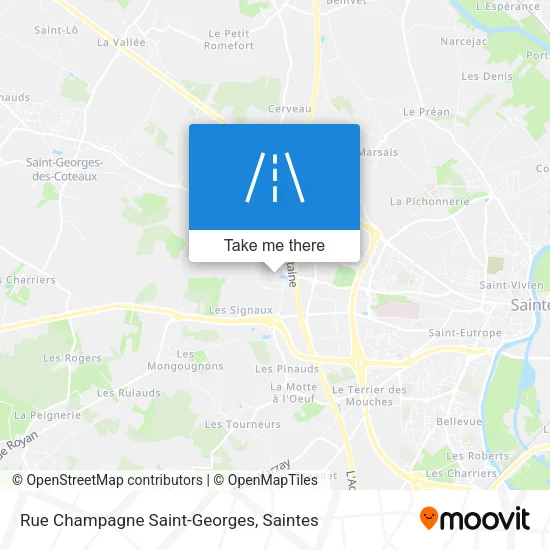 Rue Champagne Saint-Georges map