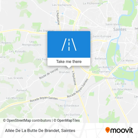 Allée De La Butte De Brandet map