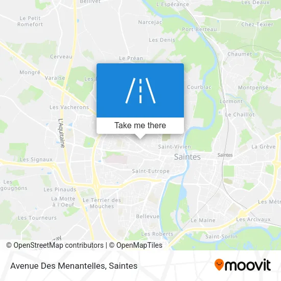 Avenue Des Menantelles map