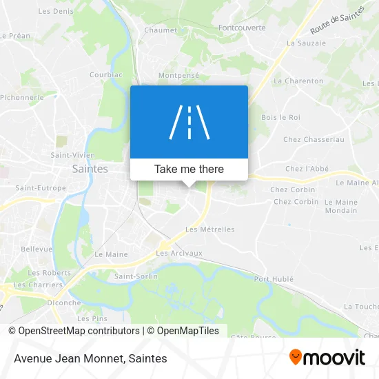 Avenue Jean Monnet map