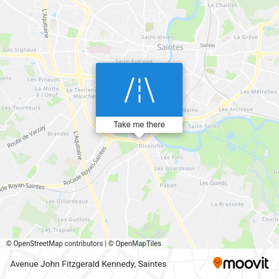 Avenue John Fitzgerald Kennedy map