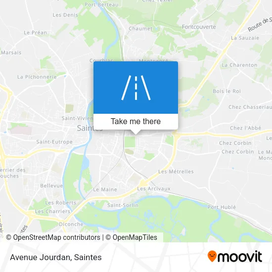 Avenue Jourdan map