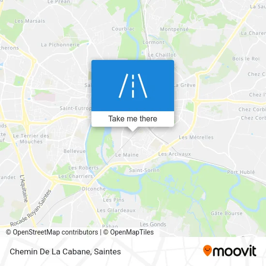 Chemin De La Cabane map