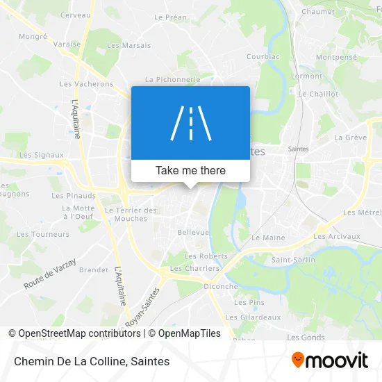 Chemin De La Colline map