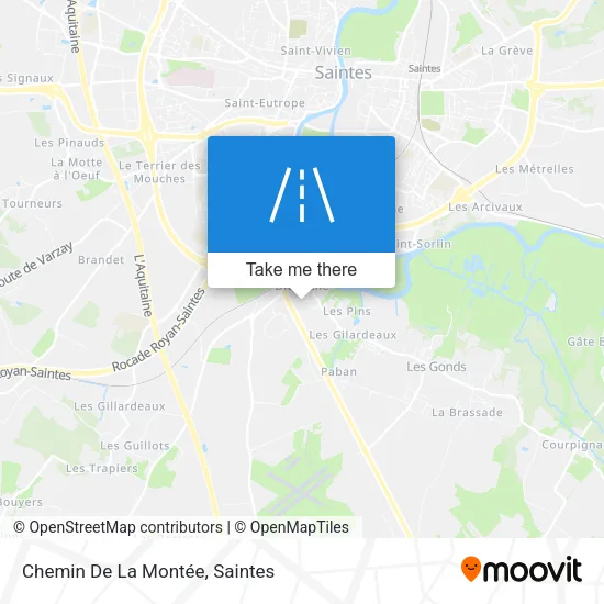 Chemin De La Montée map