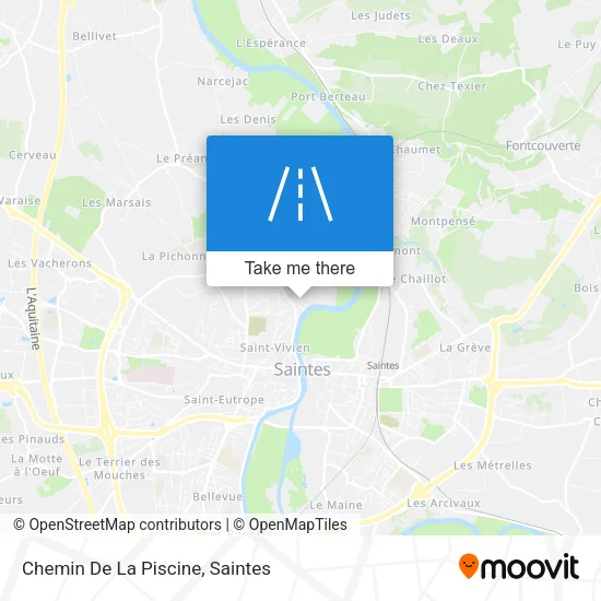 Chemin De La Piscine map