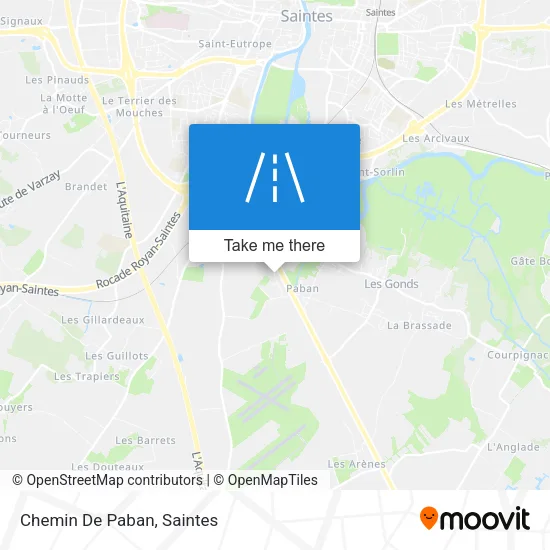 Chemin De Paban map