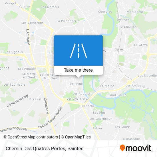 Chemin Des Quatres Portes map