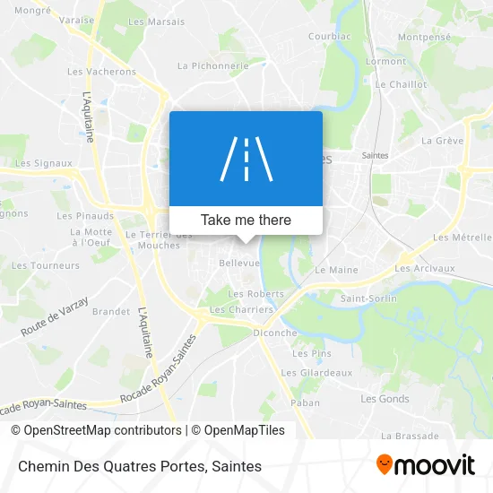 Chemin Des Quatres Portes map