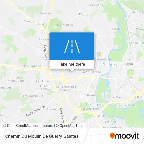 Chemin Du Moulin De Guerry map