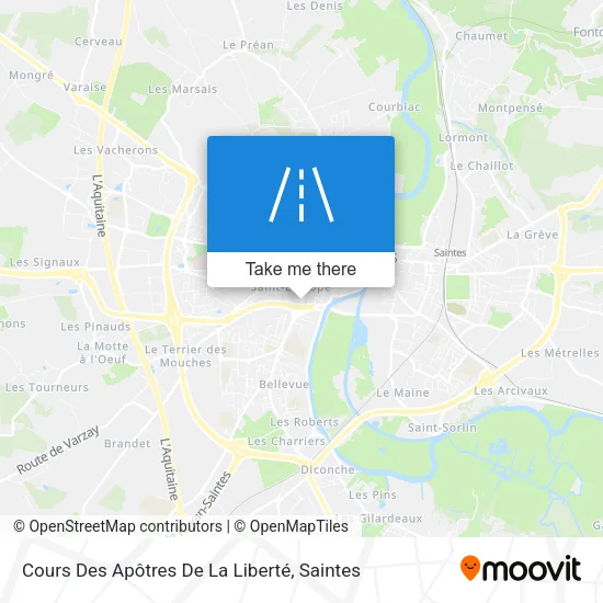 Cours Des Apôtres De La Liberté map