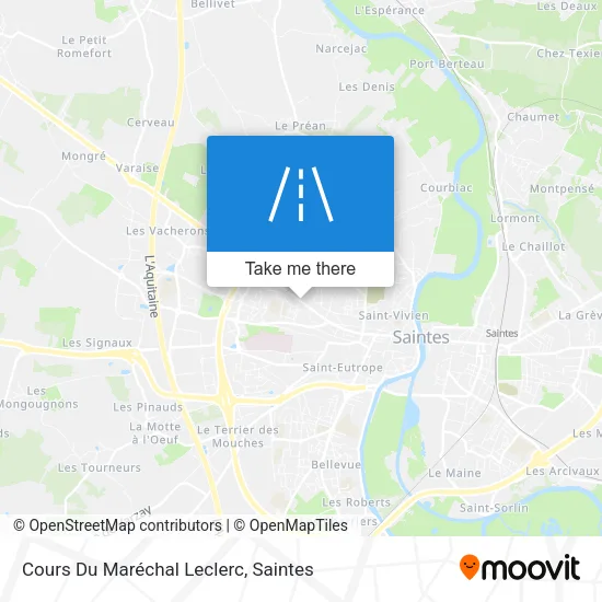Cours Du Maréchal Leclerc map