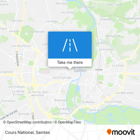 Cours National map
