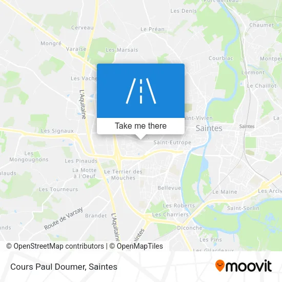 Cours Paul Doumer map