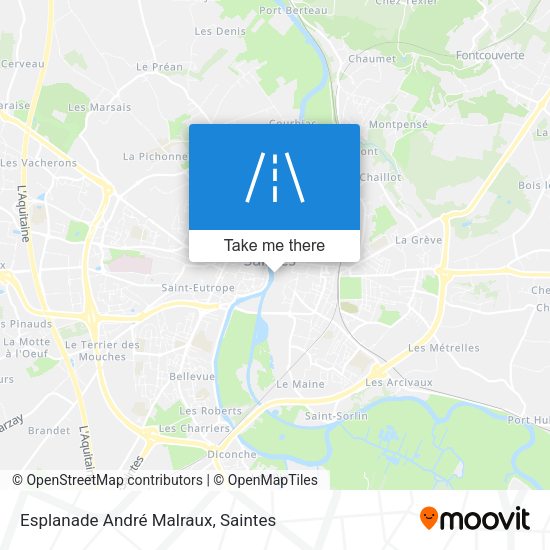 Esplanade André Malraux map