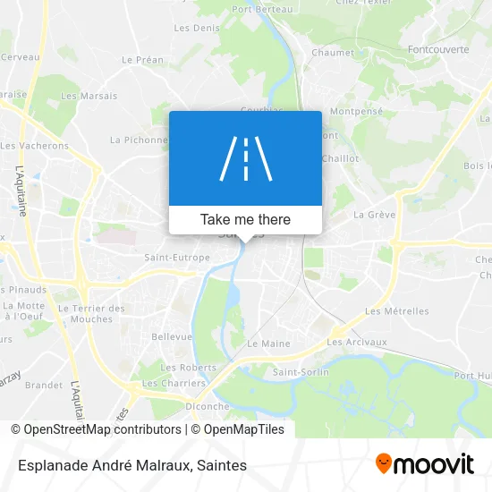 Esplanade André Malraux map
