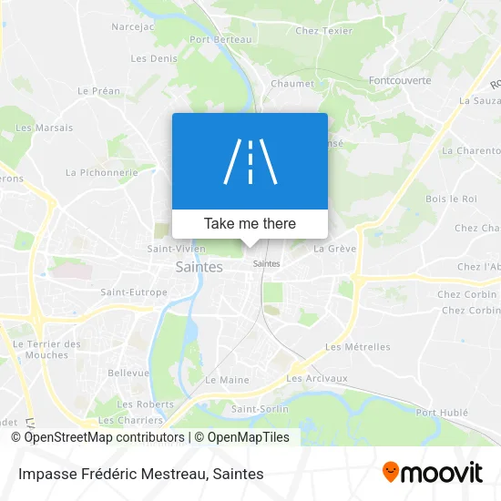 Impasse Frédéric Mestreau map
