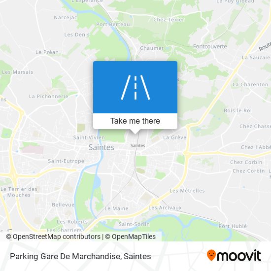 Parking Gare De Marchandise map