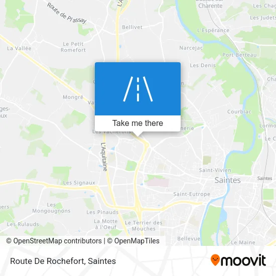 Route De Rochefort map