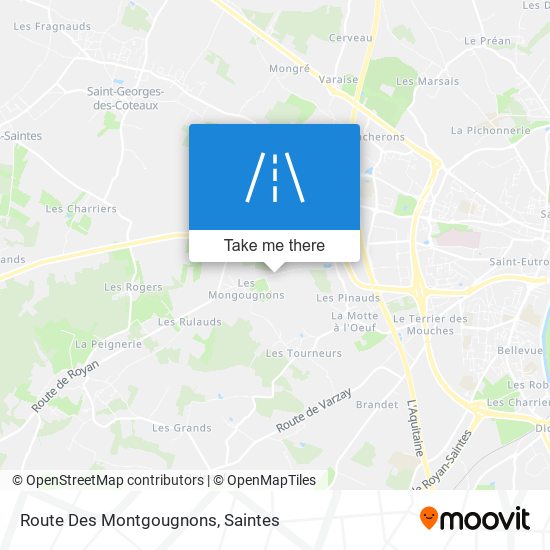 Route Des Montgougnons map