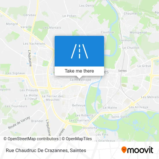 Rue Chaudruc De Crazannes map