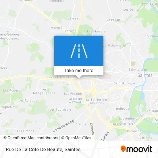 Rue De La Côte De Beauté map