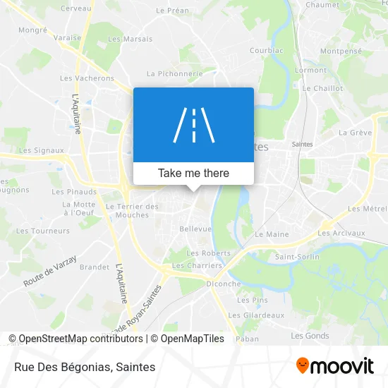 Rue Des Bégonias map
