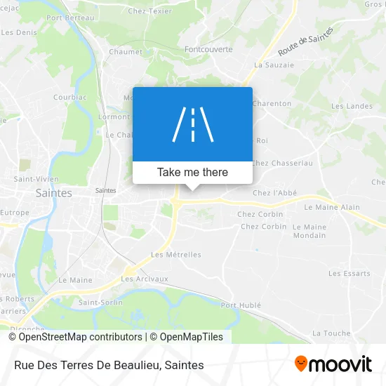 Rue Des Terres De Beaulieu map