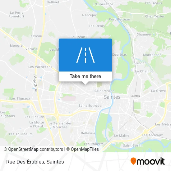Rue Des Érables map