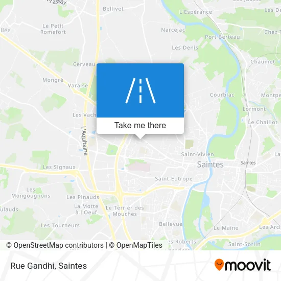 Rue Gandhi map