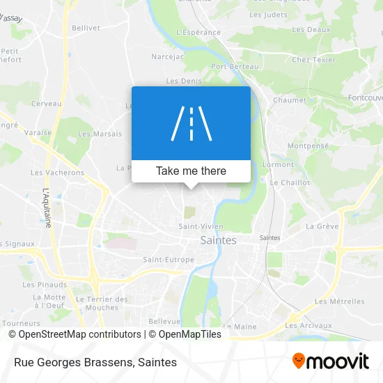 Rue Georges Brassens map