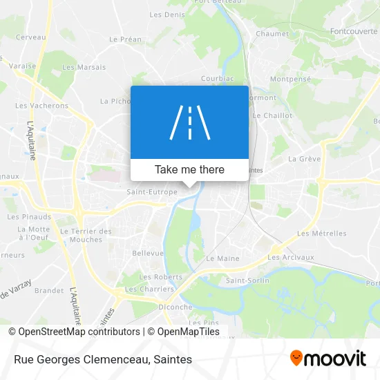 Rue Georges Clemenceau map