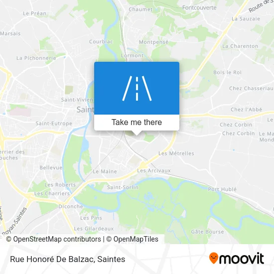 Rue Honoré De Balzac map