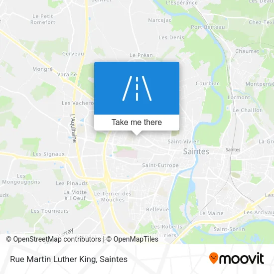 Rue Martin Luther King map