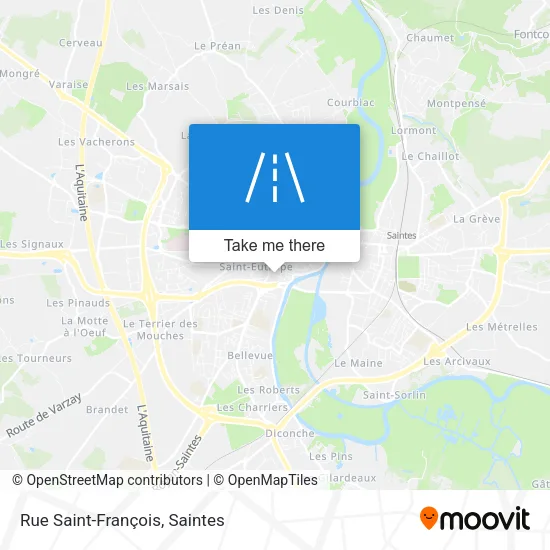 Rue Saint-François map