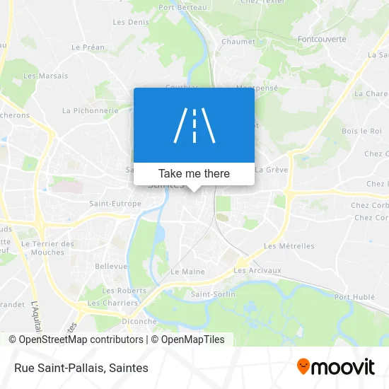Rue Saint-Pallais map