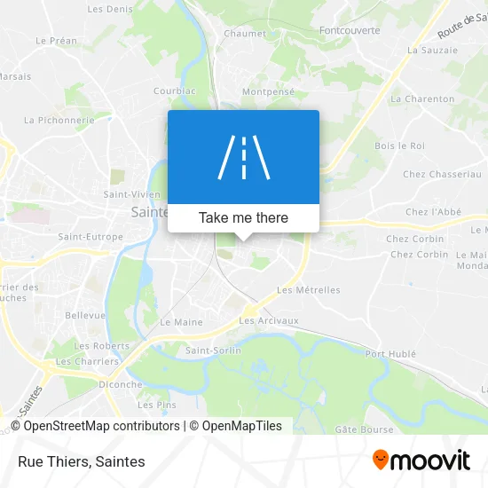 Rue Thiers map