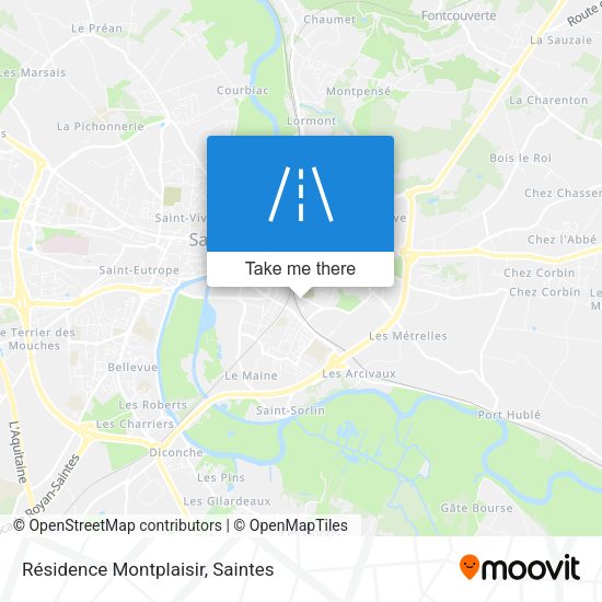 Résidence Montplaisir map
