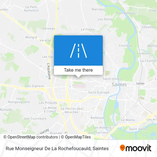Rue Monseigneur De La Rochefoucauld map